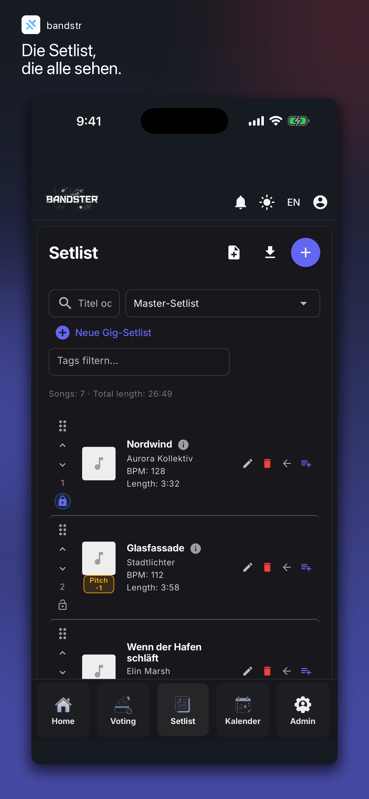 Screenshot 3 of bandstr