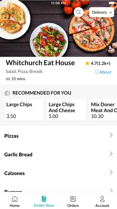 Whitchurch Eat House. Screenshot