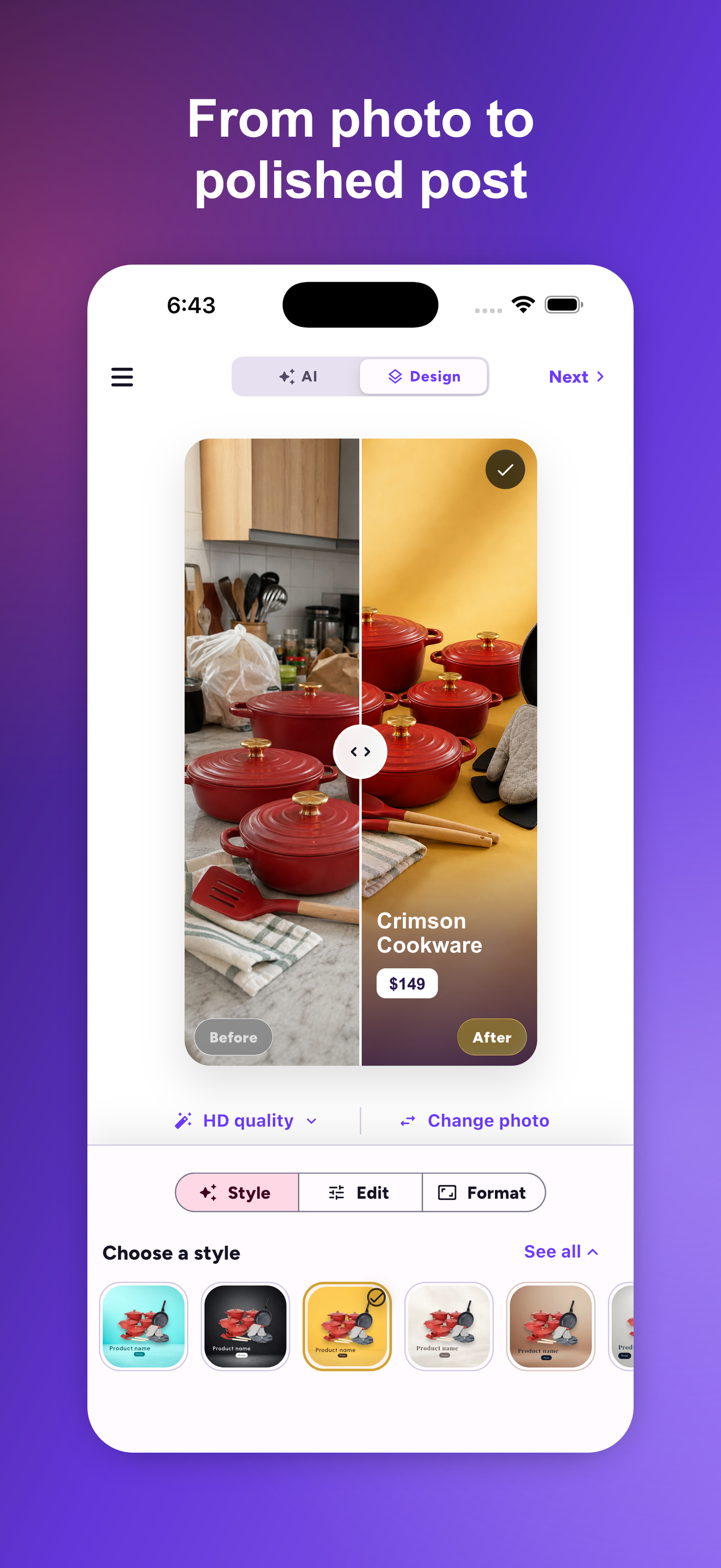 Peckle: AI Product Ad Maker screenshot 2