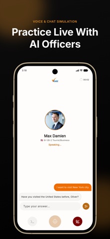 Mock Visa Interview: Visaz AI Screenshot 3 of 7