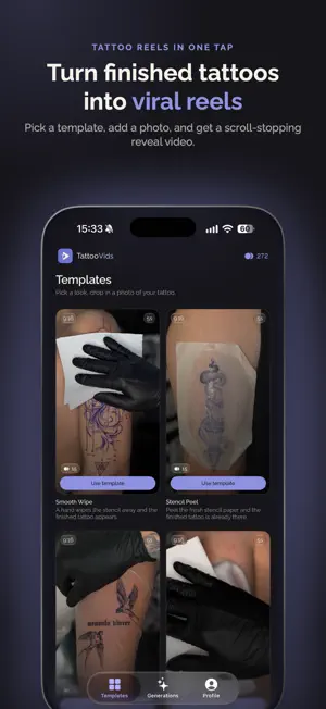 TattooVids - Reel Maker screenshot 1