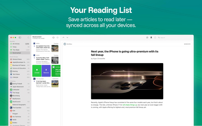 Newsbin RSS Reader