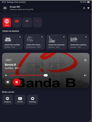 RIC Rádios iPad screenshot