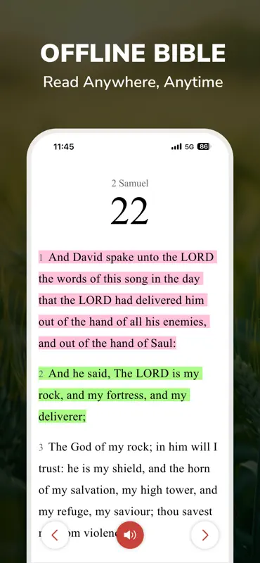 Holy Bible Faith:Verse&Audio screenshot 3 of 5