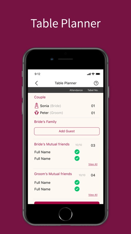 BVAAH: Wedding Planner