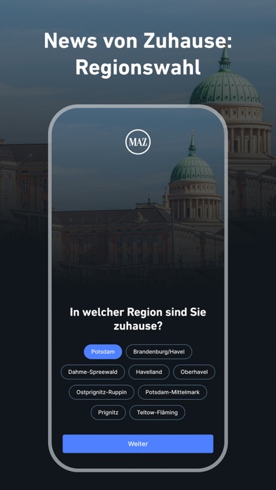 MAZ - Nachrichten und Podcast Screenshot