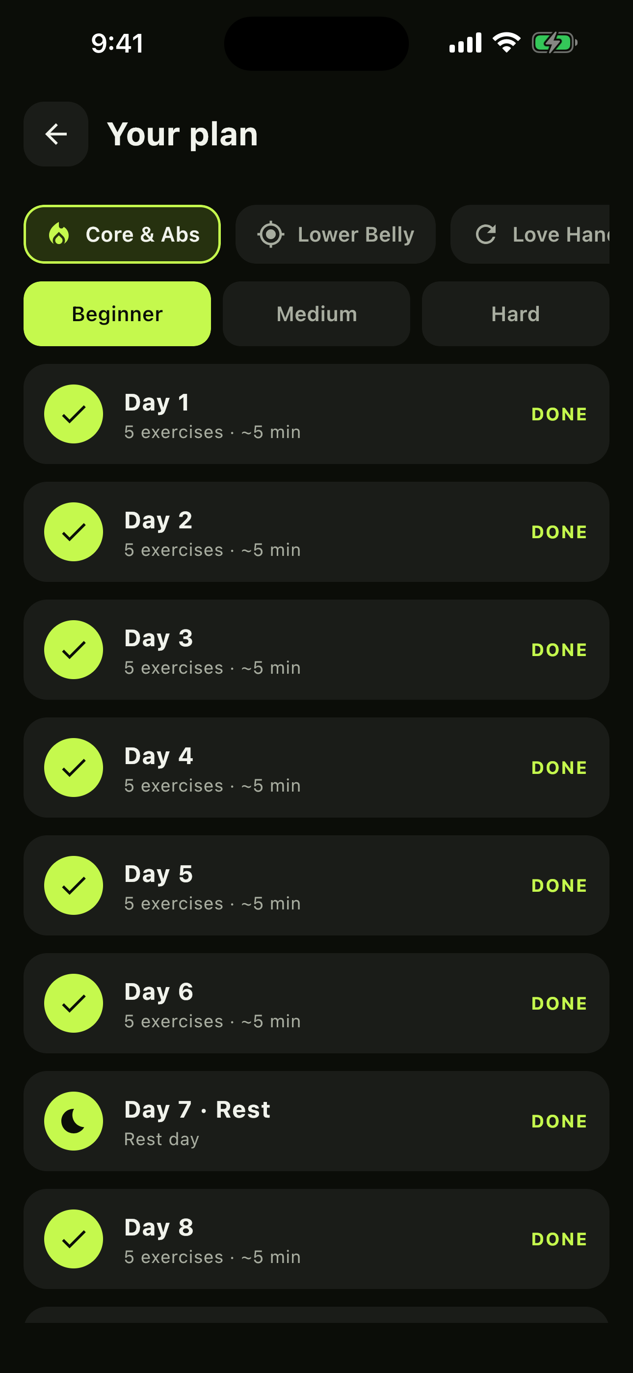 30 Day Abs: Core Workout screenshot 5