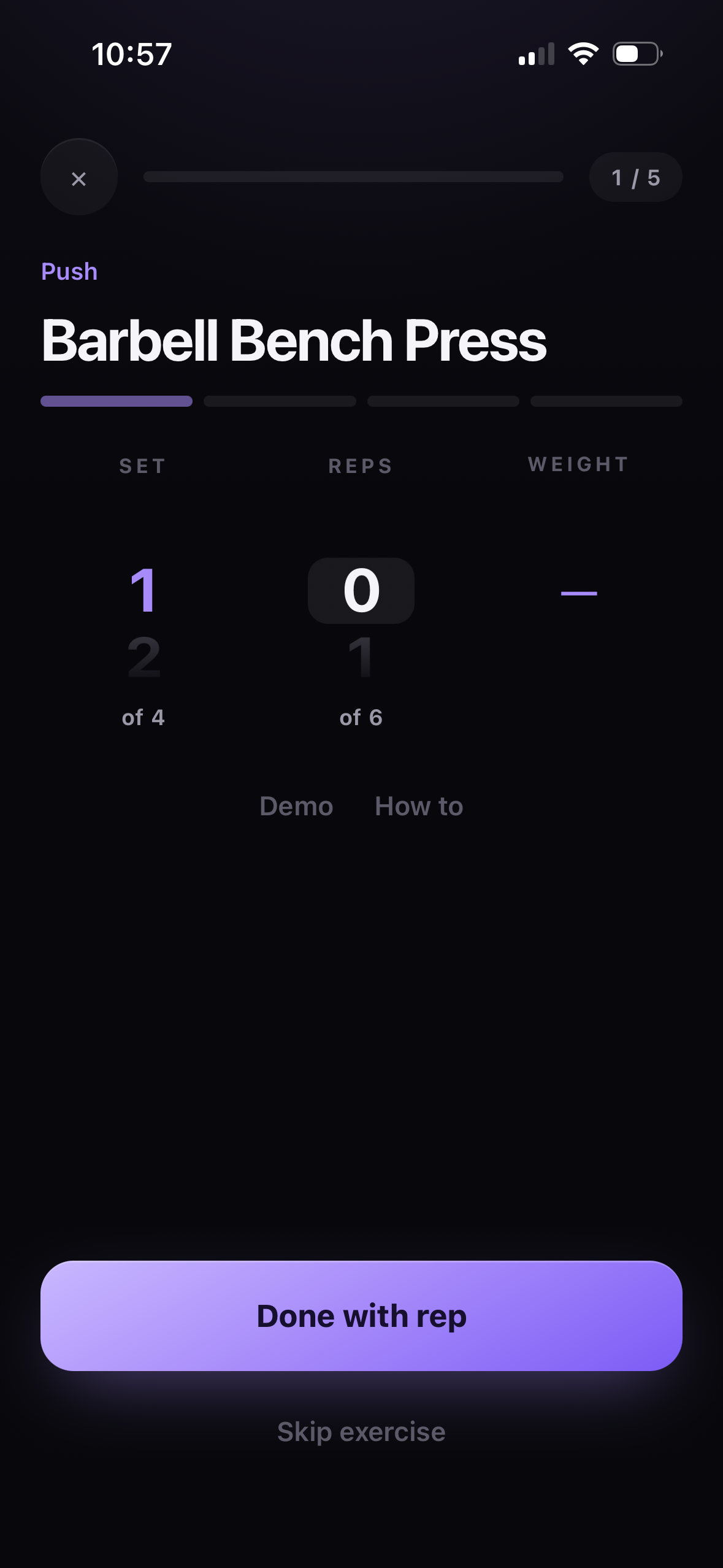Gyminder screenshot 8