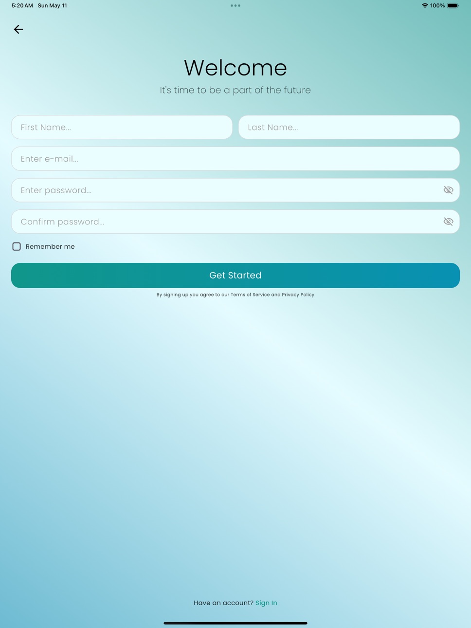 iPad screenshot