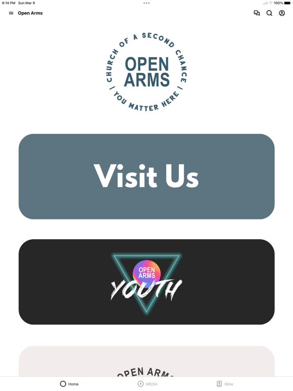 Open Arms iPad screenshot 1 - Education app