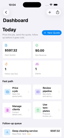 QuoteDesk Solo screenshot