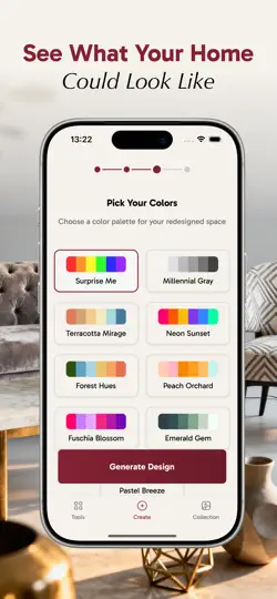Captura de pantalla de Planner 5D en iPhone 4