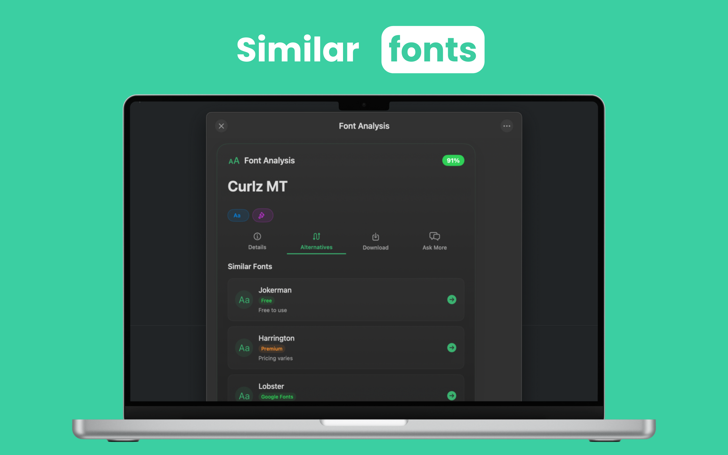 Fonti: Font Finder Ai