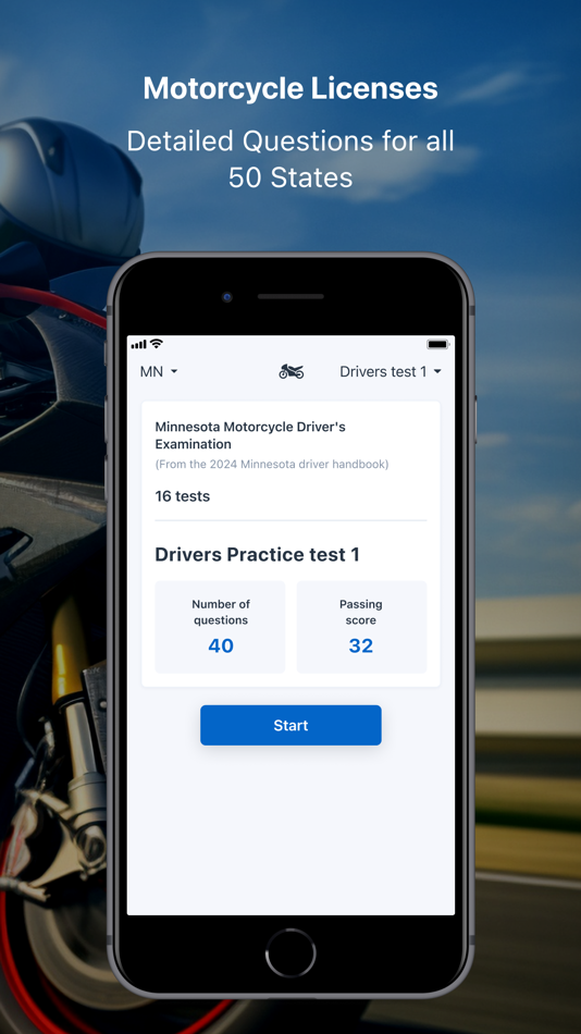 #2. Motorcycle DMV Written Test (iOS) Von: Infinity Loop Capital LLc