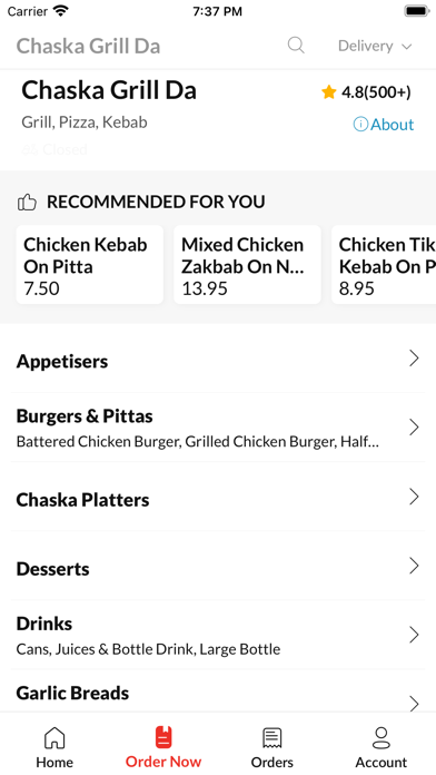 Chaska Grill Da Screenshot