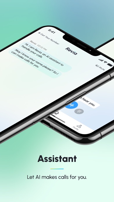 Revia - Personal phone call AI Screenshot