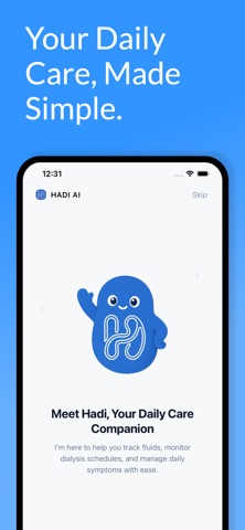 Hadi AI Dialysis & Kidney care screenshot 1