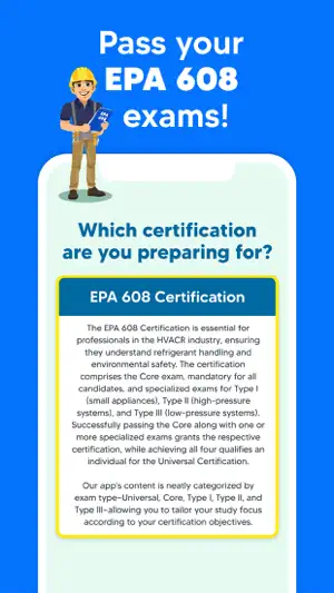 EPA 608 Exam Prep & HVAC Test screenshot 1