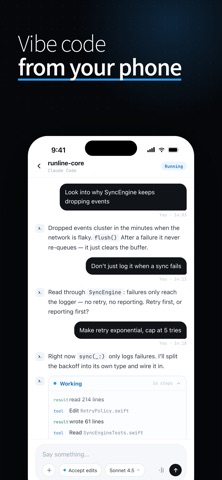Runline - Coding Anywhere Screenshot 1 of 7