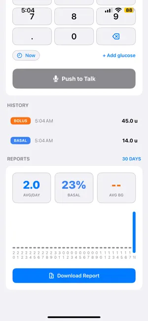 Insulin Log screenshot 3