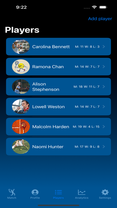 Ace Tennis Tracker Screenshot