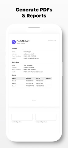 Route creator screenshot