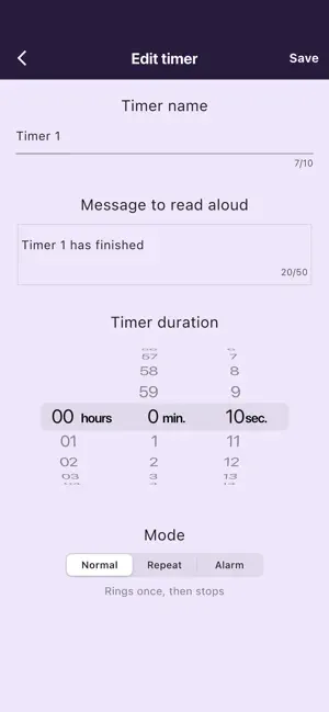 Talking Timer: Voice Alerts screenshot 2