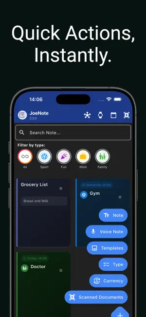JoeNote screenshot 1