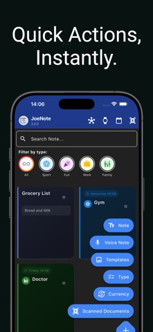 JoeNote screenshot