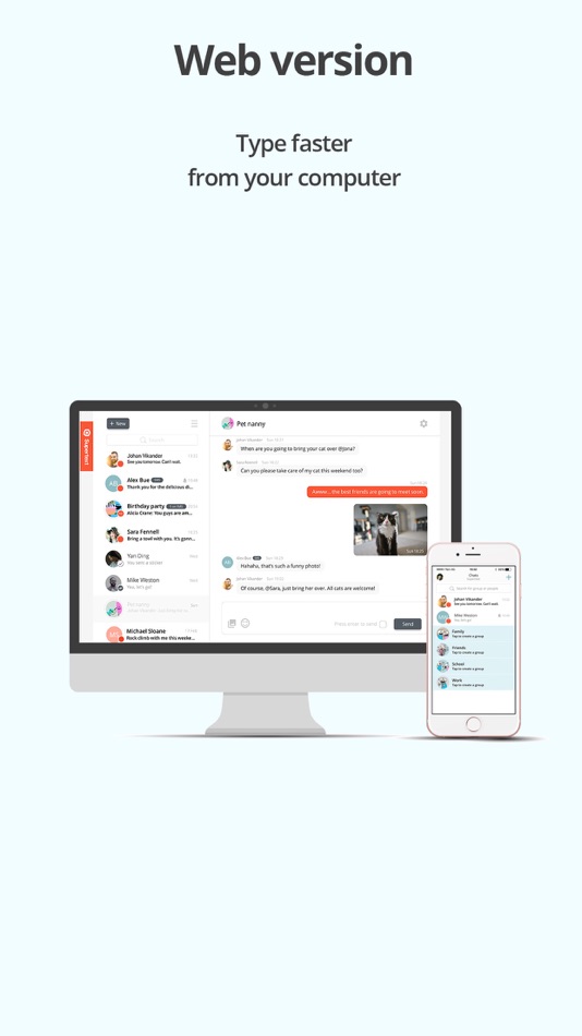 #5. Supertext Messenger (iOS) 由: SMSgrupp AB
