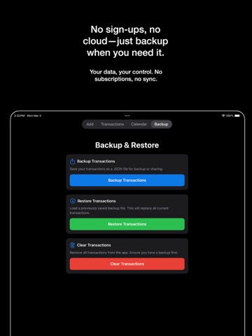 FinWatcher iPad screenshot