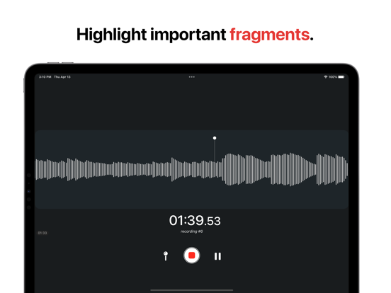 Screenshot #5 pour Dictaphone - Mémos Vocaux