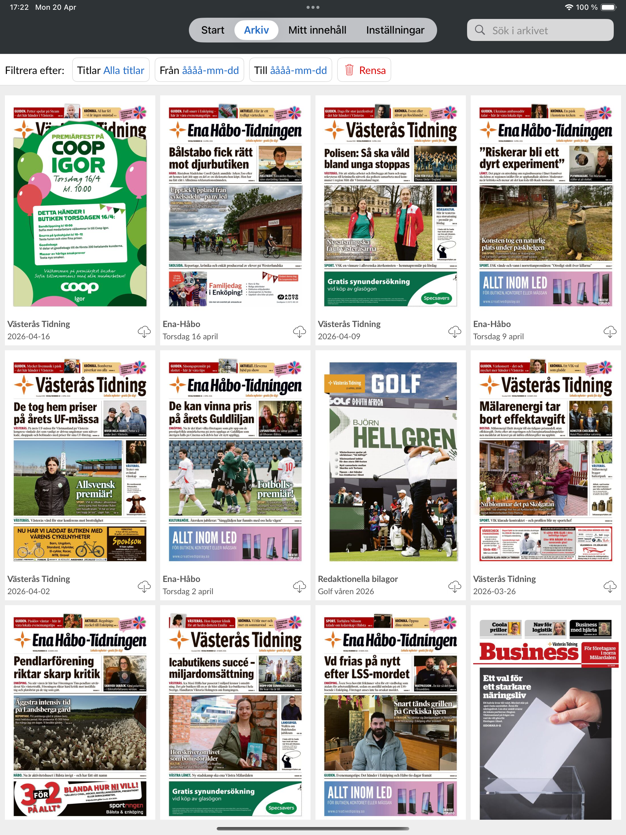 Västerås Tidning e-tidning