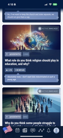iSideWith iPhone screenshot 3