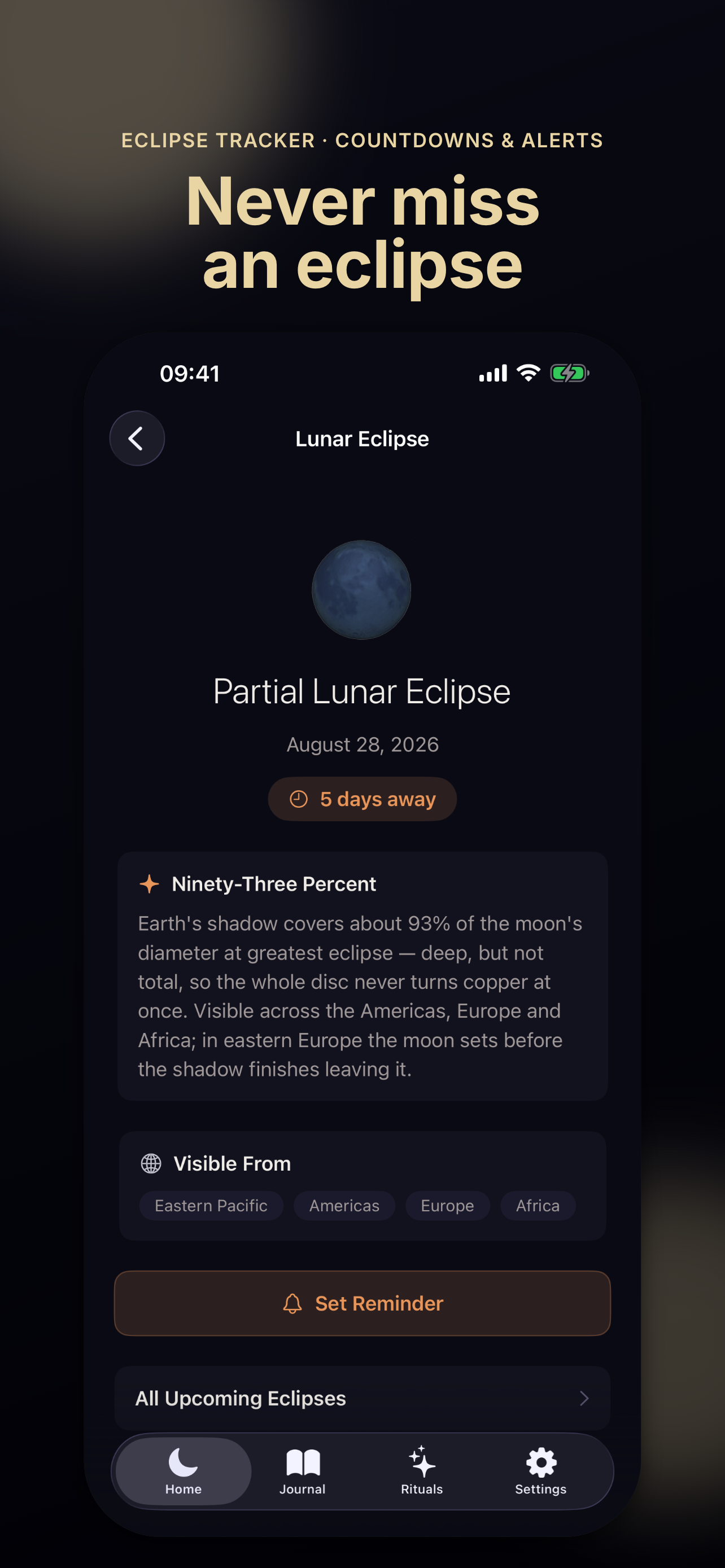 Lunne+ Moon Phase & Calendar screenshot 2