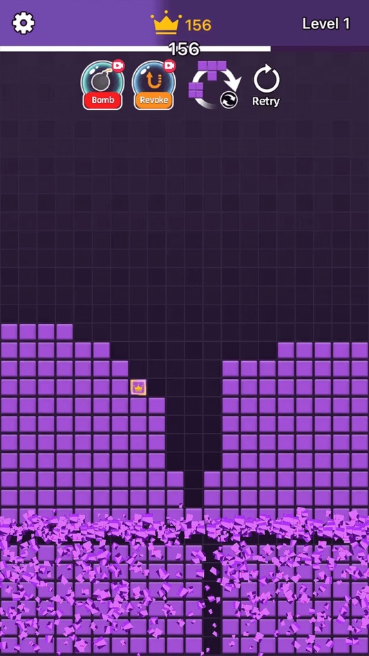 #1. Puzzle Block Plunge (iOS) Podle: 智明 范