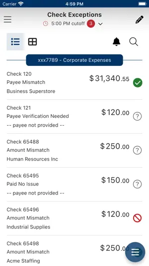 TCBNW Positive Pay screenshot 3