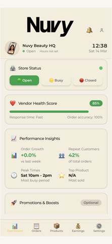 Nuvy Connect - Vendor Store Screenshot 1 of 3