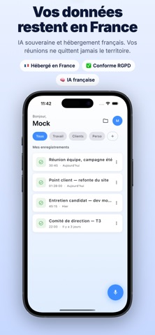Weety - Notes de réunion IA screenshot
