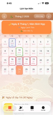 Lunar Calendar MoonFlow Screenshot 1 of 5