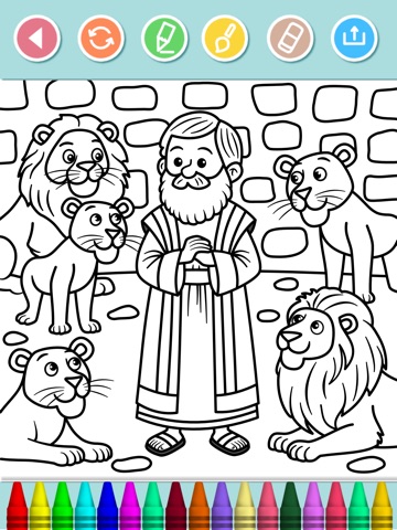 Bible Coloring Book for Kids iPad screenshot