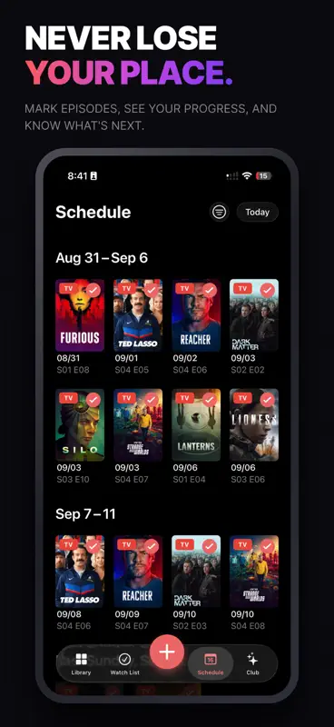 TV Club: Movies & Show Tracker screenshot 2 of 10