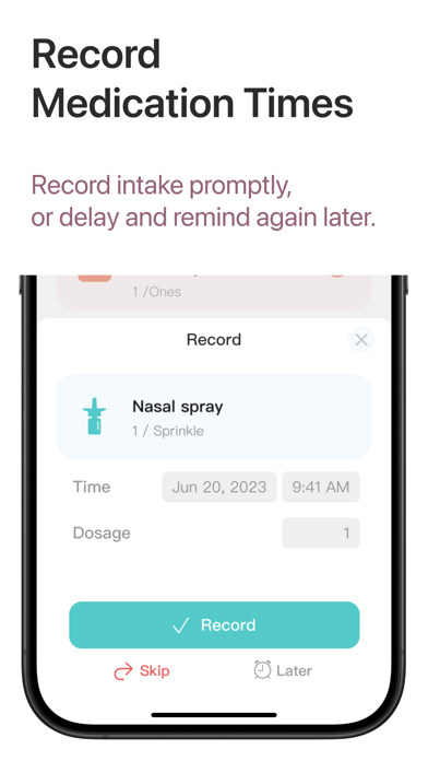 iCare - Medication Reminder Screenshot