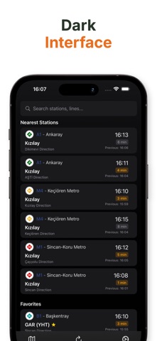 DurakGO: Ankara Metro Arrivals iPhone screenshot