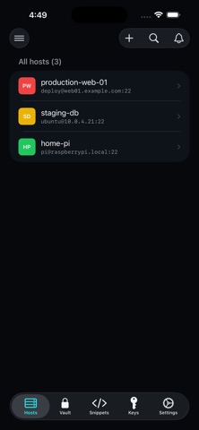 NovoSSH screenshot 1