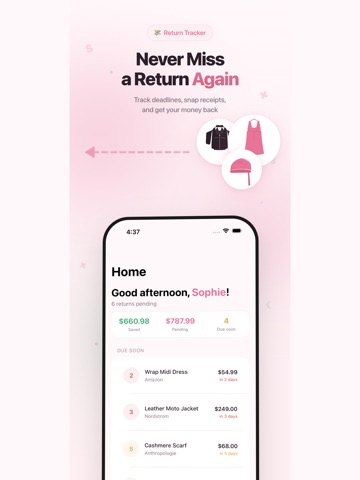 Girl Math: Return Tracker iPad screenshot