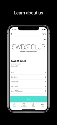 Sweat Club Studios iPhone screenshot