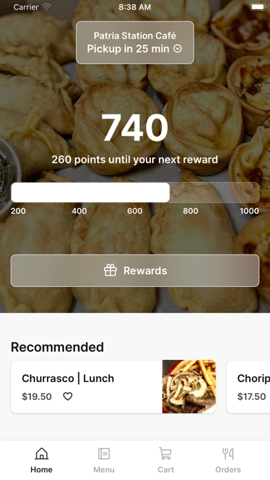 Patria Station Café To Go app screenshot