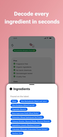 Pebbo: AI baby product scanner iPhone screenshot