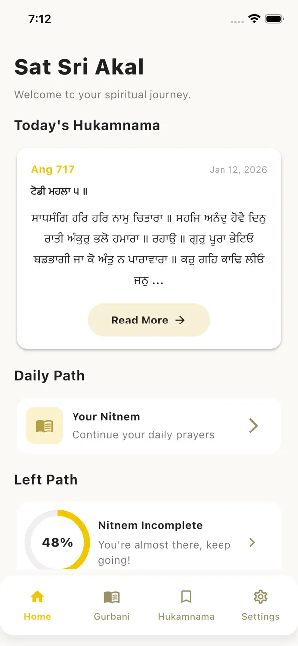 #1. SangatHub (iOS) Ved: Sukhbeer Singh